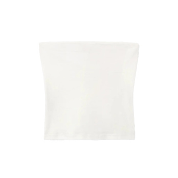 LUISA CERANO Damen Oberteil - Bandeau-Top in Ripp-Optik - Off White