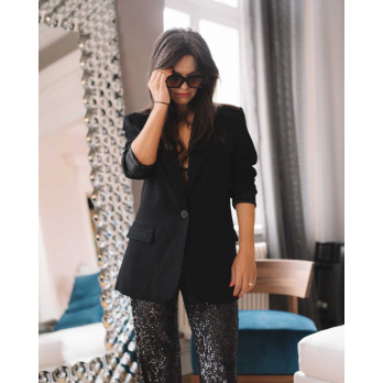 COPENHAGEN MUSE - Damen Longblazer - Solid Black