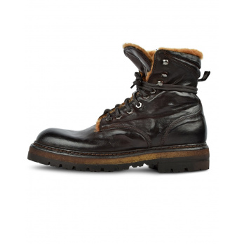 LEMARGO - Herren Stiefelette mit Lammfell-Fütterung Fondo Dylan - Chio Ebano 