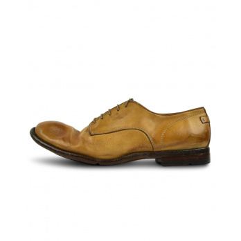 LEMARGO - Herren Schuh aus feinem Leder Fondo Pietro 1/2 Gomma - Napo Fango
