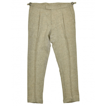 A.B.C.L. Herren Hose Basilio - Cotton Linen Hemp Brown