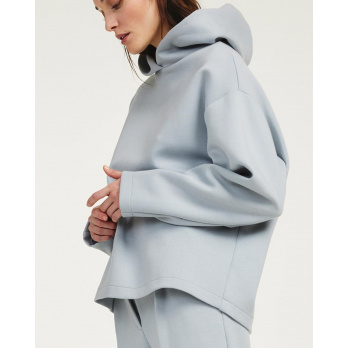 IHEART - Damen Kapuzensweatshirt Aleja - Misty Blue 