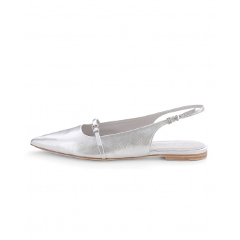 KENNEL&SCHMENGER - Damen Slingback Greta Metallic - Silver