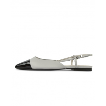 KENNEL&SCHMENGER - Damen Slingback Greta Softlack/Nappa - Schwarz/Cement