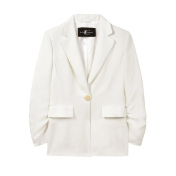 LUISA CERANO - Damen Garbardine Blazer - Off White