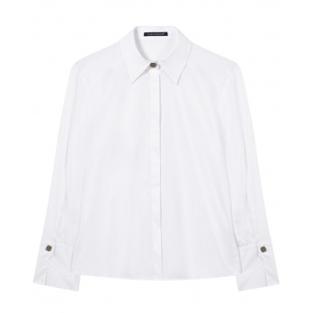 LUISA CERANO - Damen Hemdbluse aus Baumwoll-Mix - White 