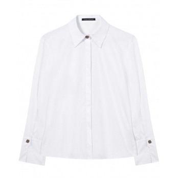 LUISA CERANO - Damen Hemdbluse aus Baumwoll-Mix - White 