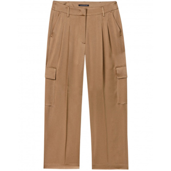 LUISA CERANO - Damen Satin Cargo Pants - Miso 