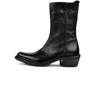 MOMA - Damenstiefel mit kleinem Absatz - Nero 
