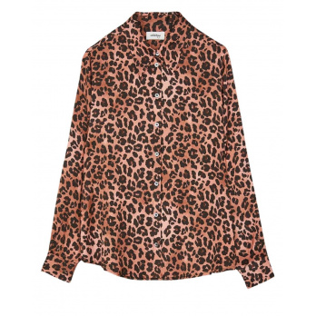 OTTOD'AME - Damen Bluse mit Animal Print - Flamingo 