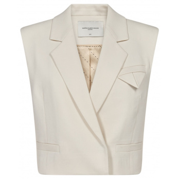 COPENHAGEN MUSE - Damen Weste - CMTAILOR-SHORT-WAISTCOAT - Jet Stream