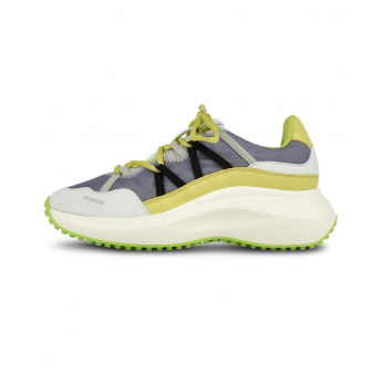 VIC MATIÉ - Damen Sneaker mit Chunky Sohle - White/Lime/Grey
