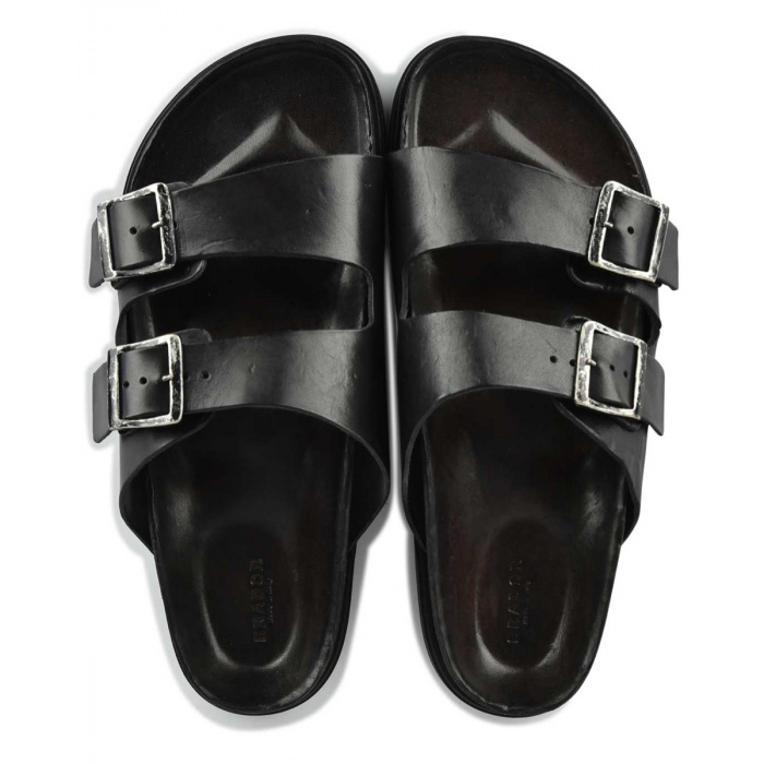 BRADOR Herren Sandale Kalu Nero