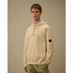 CP COMPANY - Herren Sweater - Diagonal Raised Fleece Hooded Lens Sweatsirt - Frozen Dew