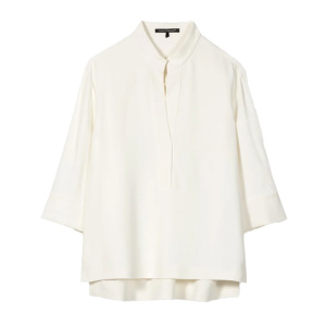 LUISA CERANO Damen Tunikabluse - Halbarm-Tunikabluse - Off White