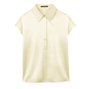 LUISA CERANO Damen Seiden-Top - Citron