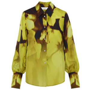 BEATRICE.B - Damen Bluse aus Seide - Lime 
