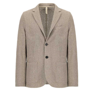 HARRIS WHARF LONDON - HERREN BLAZER - BICOLOR FRISE - TAUPE