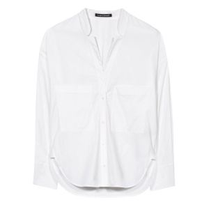 LUISA CERANO - Damen Garbadine Hemdbluse - Clean White 