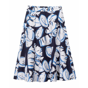 LUISA CERANO - Damen Midirock mit Leaf Print - Multi 