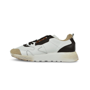 MOMA - Herren Sneaker Tony mit used Details- Cusna Bottiglia Nero 