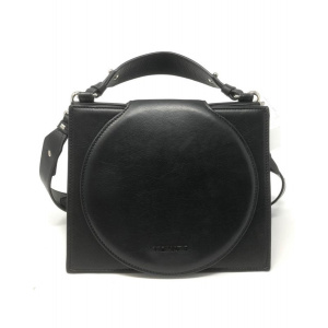 VIC MATIÉ - Damen Tasche Borsetta Velvet mit runder Klappe - Black